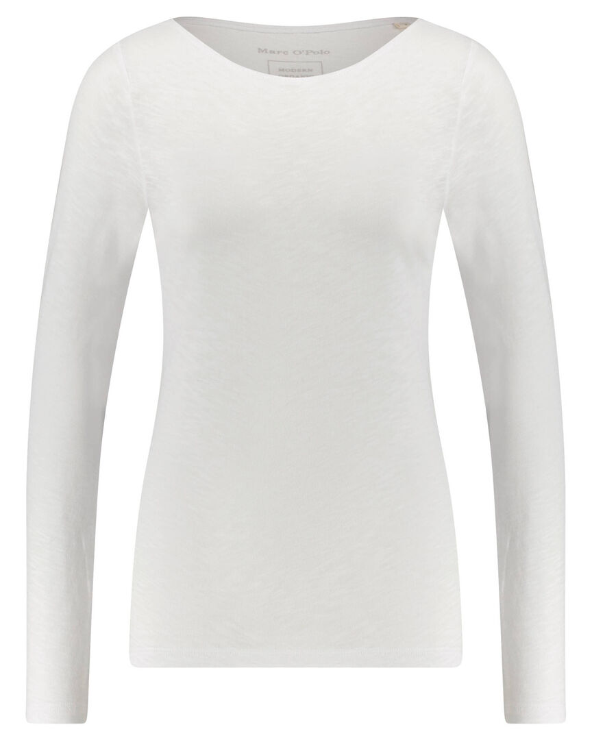 Marc O'polo Damen Weiss Langarmshirt, Gr. S