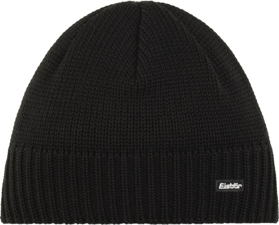 Eisbär Herren Schwarz Beanie Mit Schurwolle Trop, Einheitsgröße - Bild 1