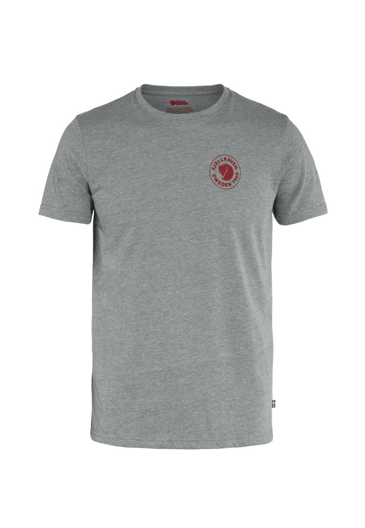 Fjällräven Herren Grau Mel. Funktionsshirt 1960 Logo T-Shirt, Gr. L