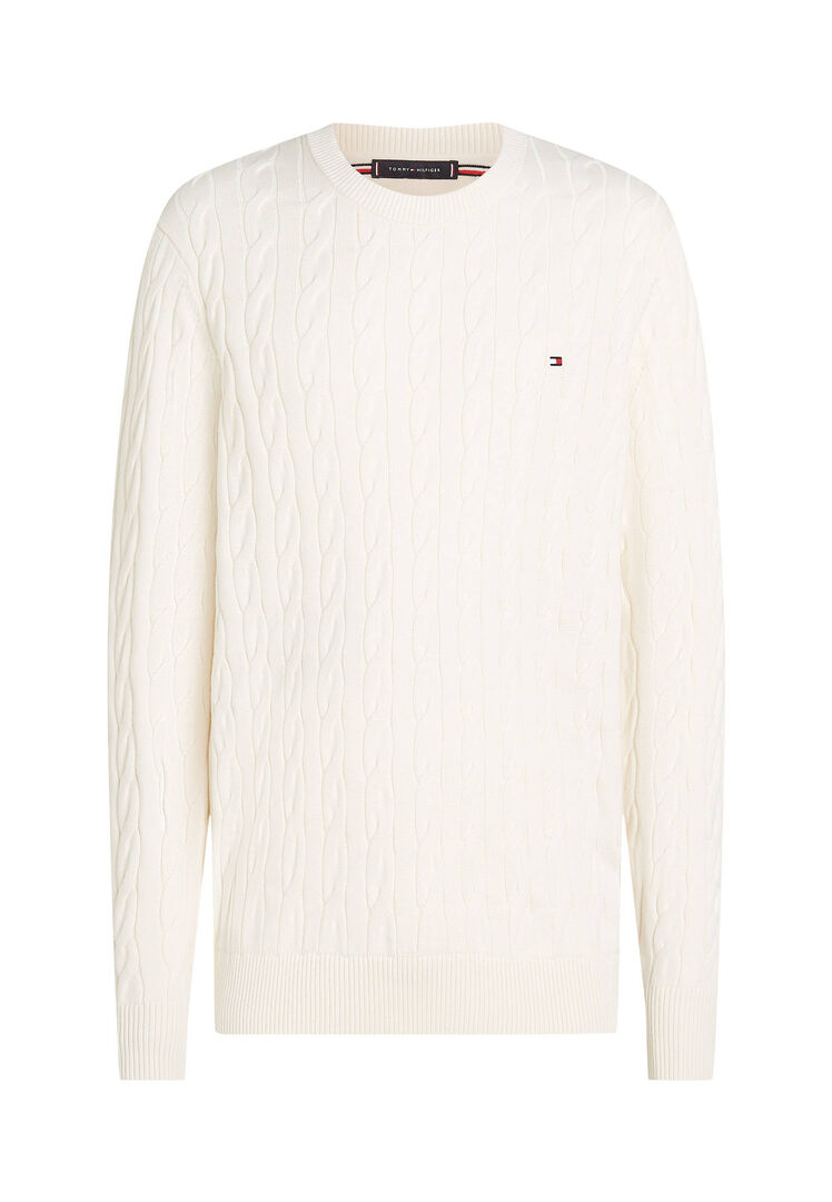 Tommy Hilfiger Herren Ecru Pullover, Beige, Gr. Übergröße Xxl - Bild 4