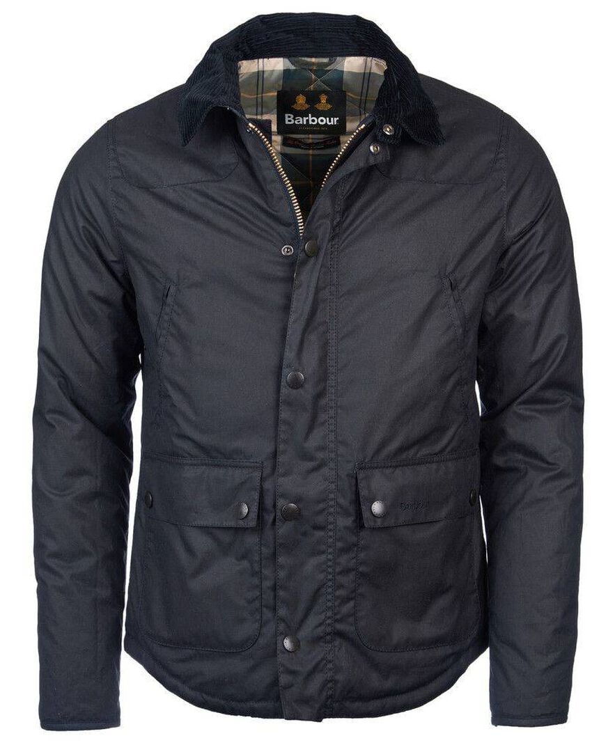 Barbour Herren Marine Jacke Reelin Wax, Gr. M