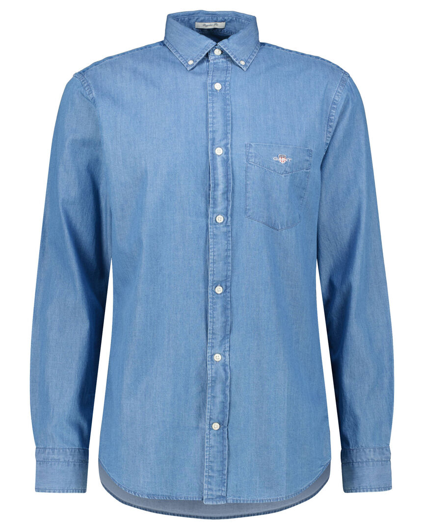 Gant Herren Blau Freizeithemd, Gr. L
