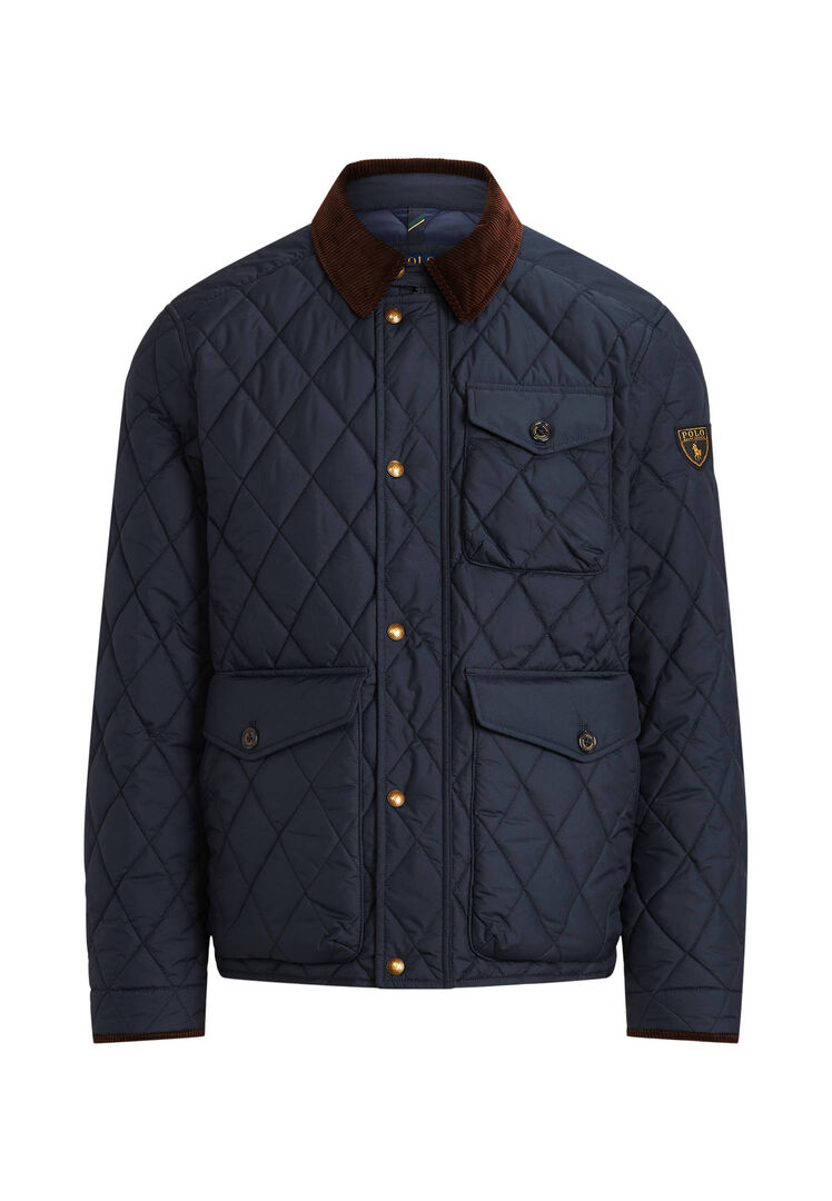 Polo Ralph Lauren Herren Navy Steppjacke Wasserabweisend, Gr. M