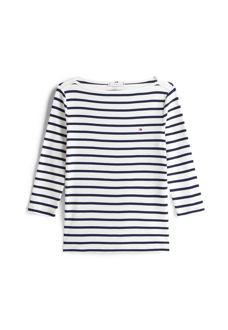 Tommy Hilfiger Damen Weiß Bluse Ww0ww40589 Regular Fit - Bild 3