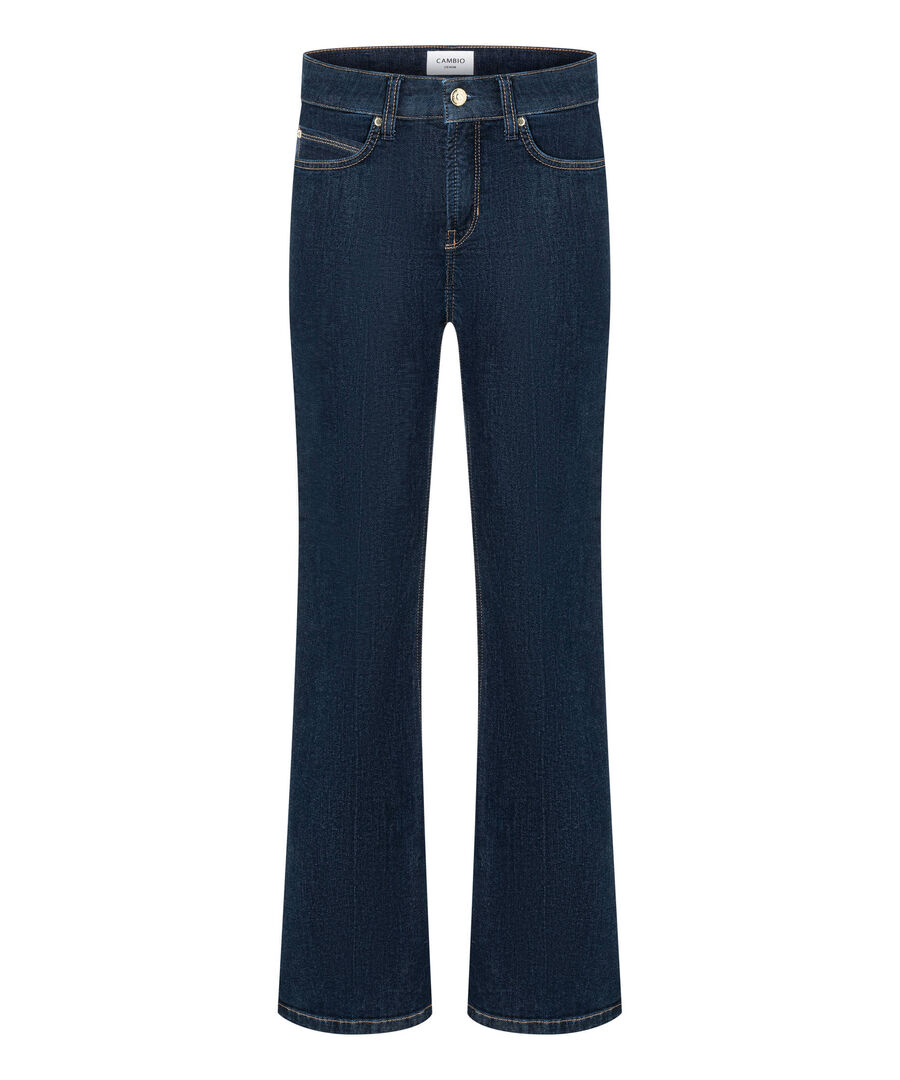 Cambio Damen Stoned Blue Jeans Paris Flared Bootcut Fit, Gr. 32/33