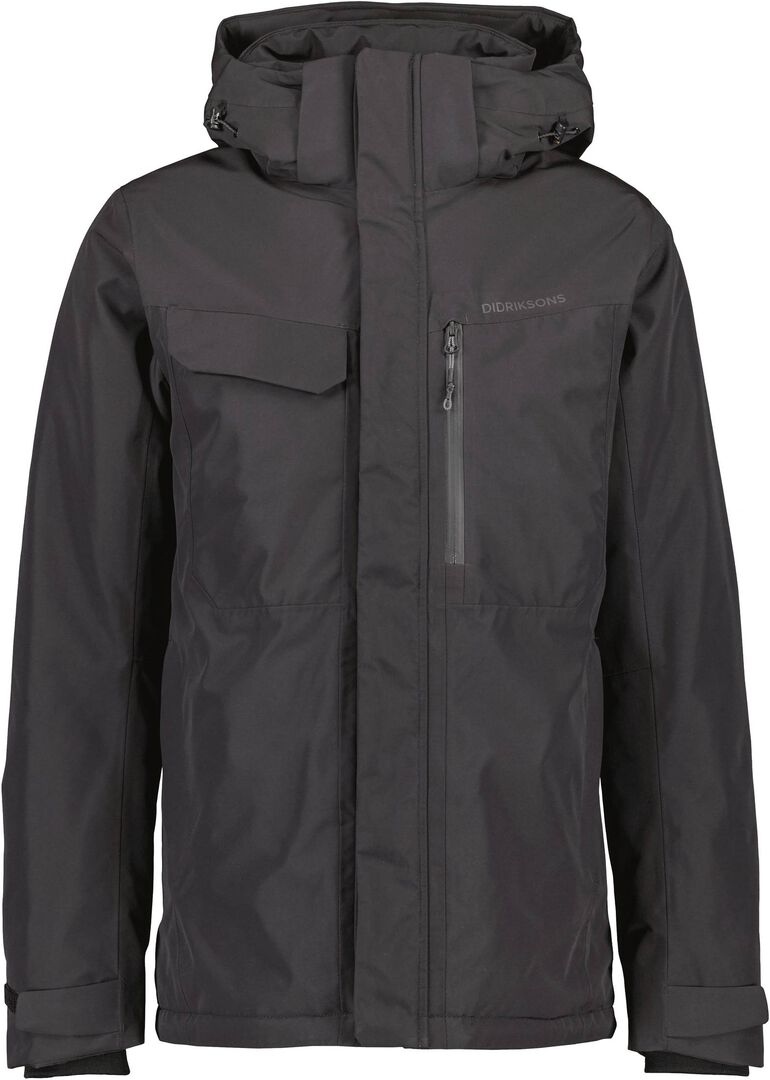 Didriksons Herren Schwarz Jacke Stefan Wasserdicht, Gr. L