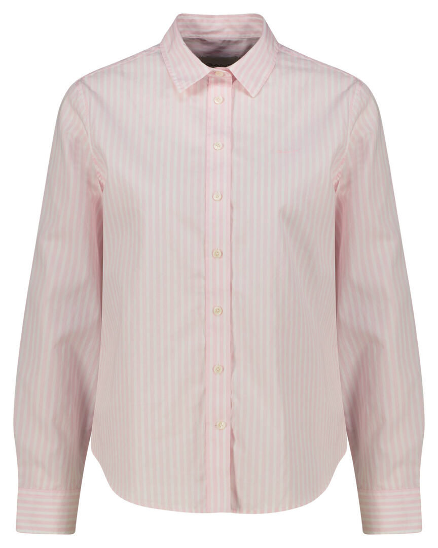 Gant Damen Light Rosa Popeline-Bluse Im Regular Fit Mit Streifen (46) - Bild 2