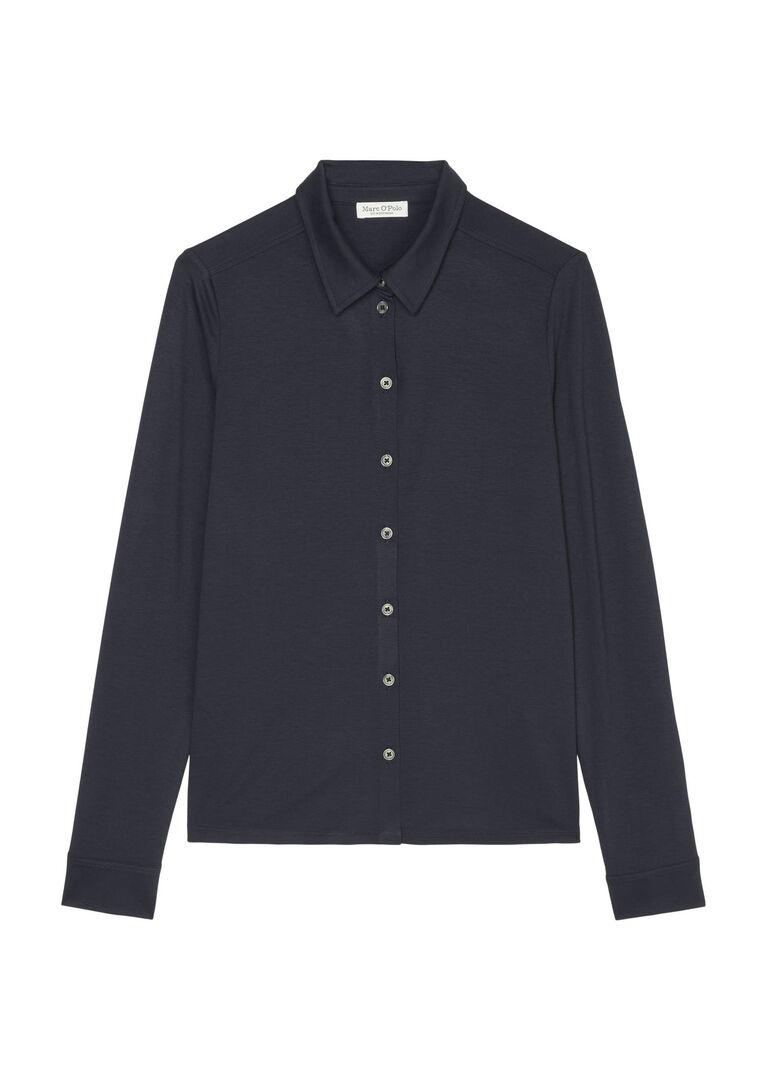 Marc O'polo Damen Marine Bluse Langarm, Gr. S