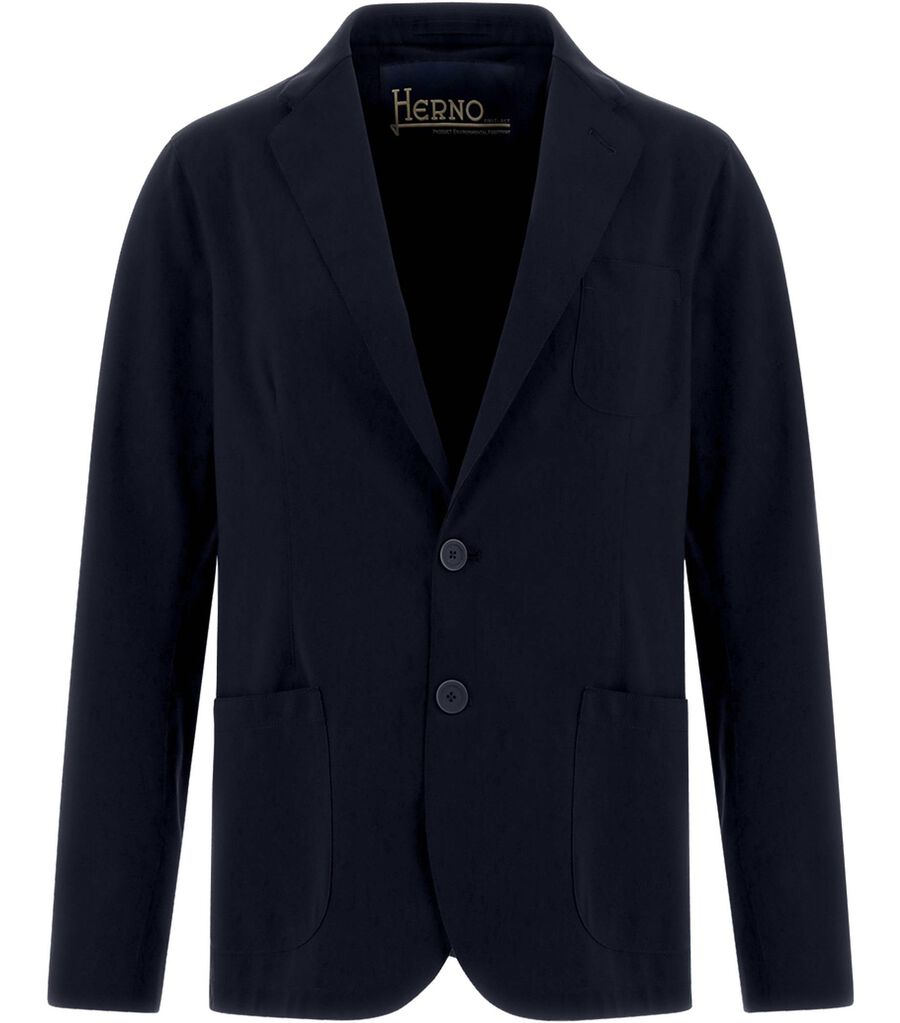 Herno Herren Marine Sakko Technical Stretch, Gr. 50