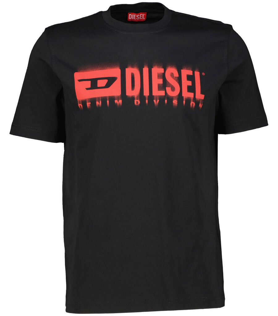Diesel Herren Schwarz T-Shirt T-Adjust-Q7, Gr. Xxl