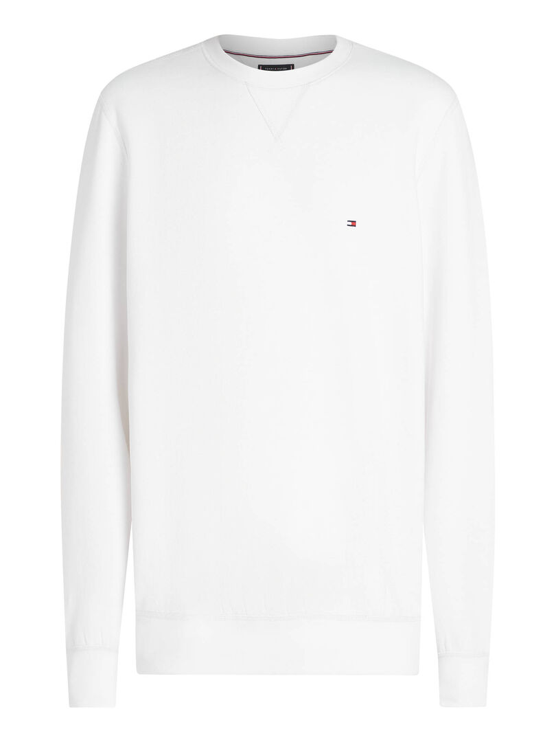 Tommy Hilfiger Herren Weiß Sweatshirt Essential Mw0mw37232 Regular Fit - Bild 2