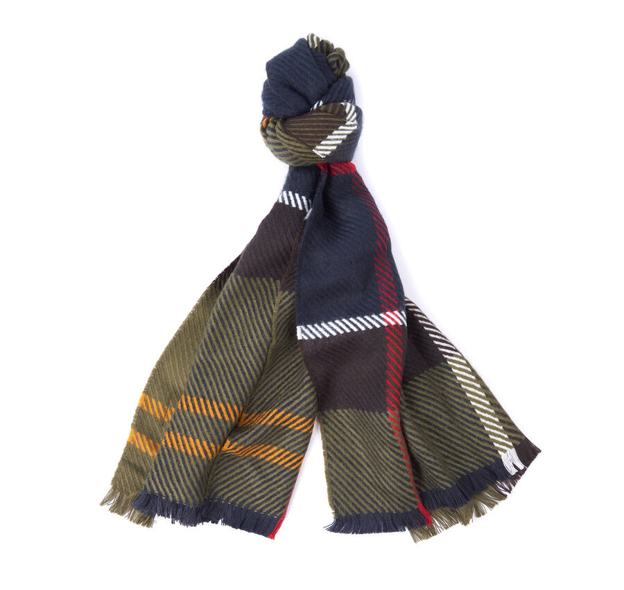 Barbour Damen Oliv Schal Blair Tartan, Einheitsgröße