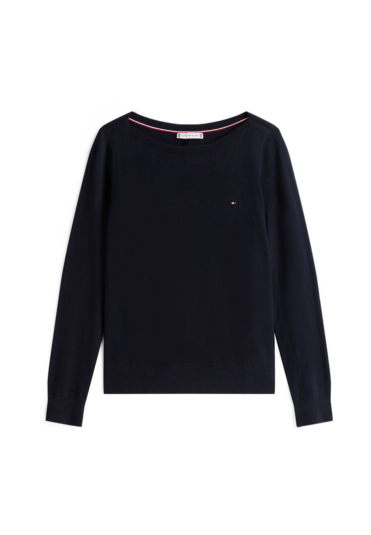 Tommy Hilfiger Damen Dunkelblau Pullover Ww0ww42050 Regular Fit - Image 4