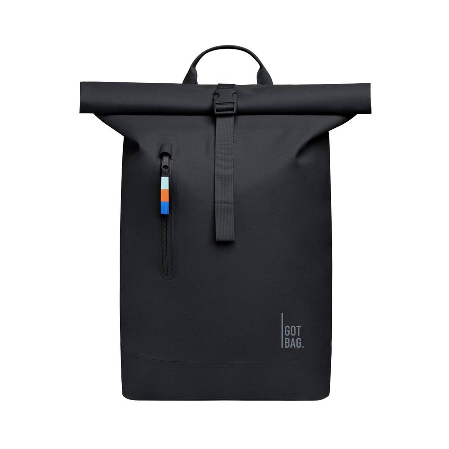 Gotbag Unisex Schwarz Rucksack Rolltop Lite 2.0, Gr. 26