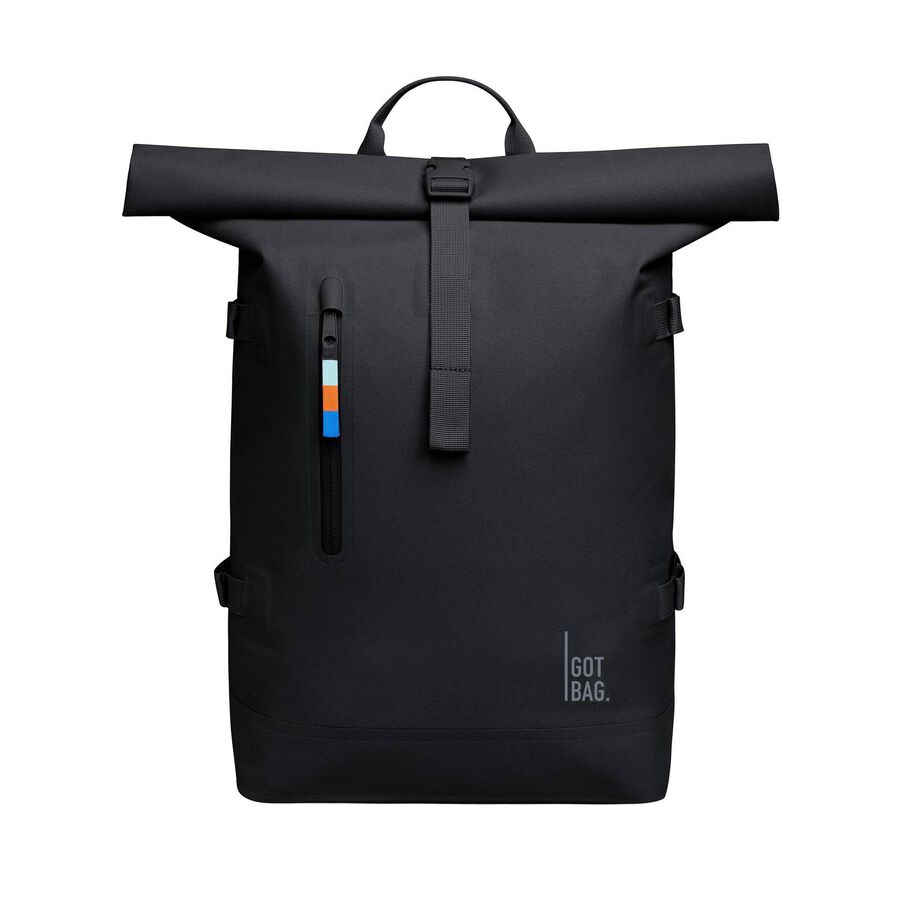 Gotbag Unisex Schwarz Rucksack Rolltop 2.0, Gr. 31