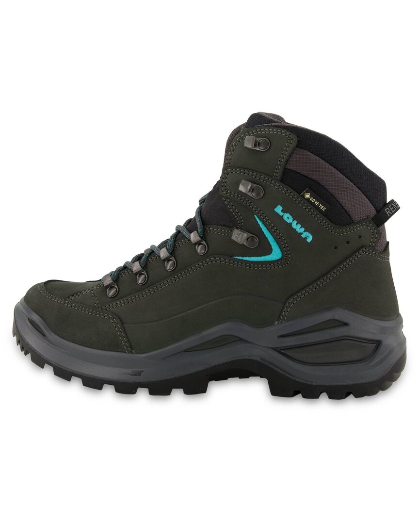 Lowa Damen Dunkelgrau Trekkingschuhe Renegade Evo Gtx Mid, Gr. 40Eu