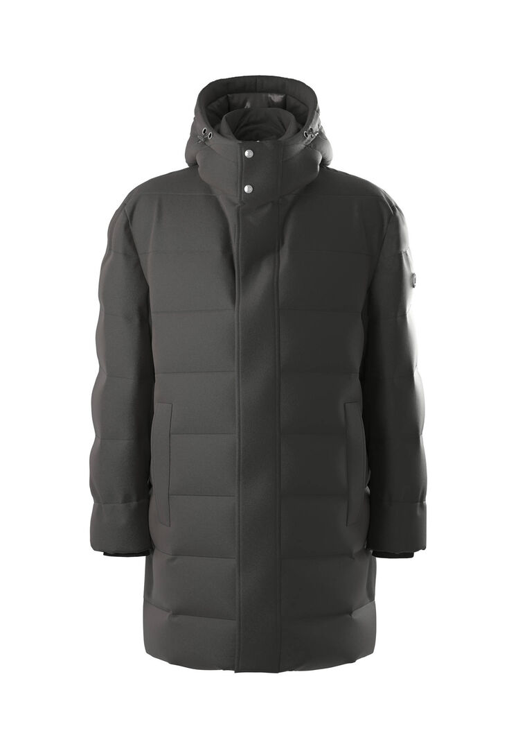 Joop Herren Schwarz Steppmantel Winsten Regular Fit, Gr. 56