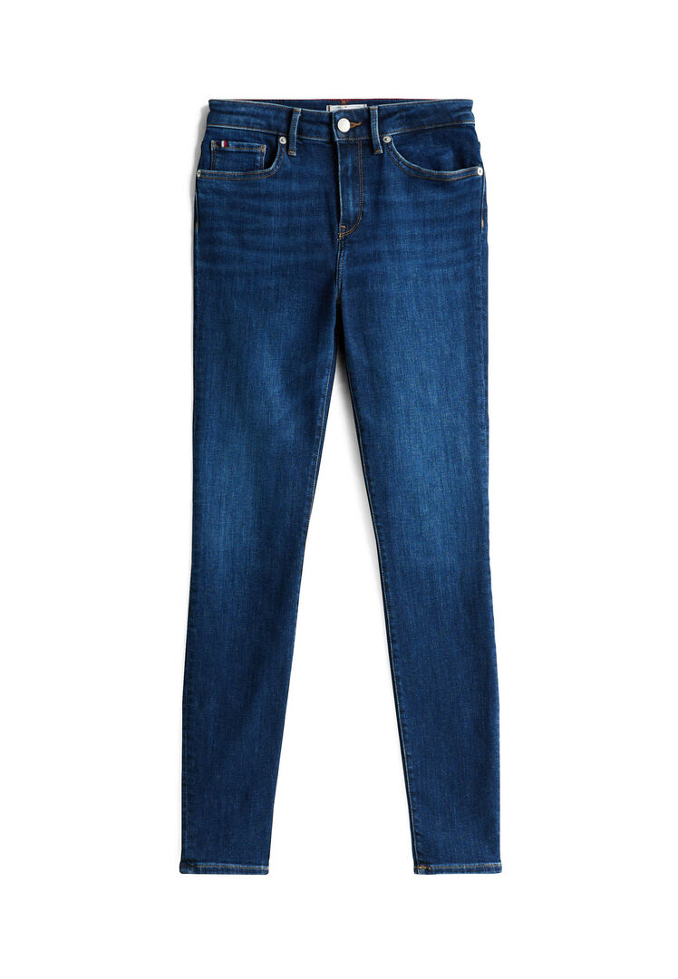 Tommy Hilfiger Damen Darkblue Jeans Como Skinny Fit, Gr. 32/32