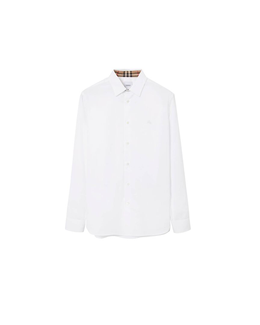 Burberry Herren Weiss Hemd Mit Baumwolle, Gr. L