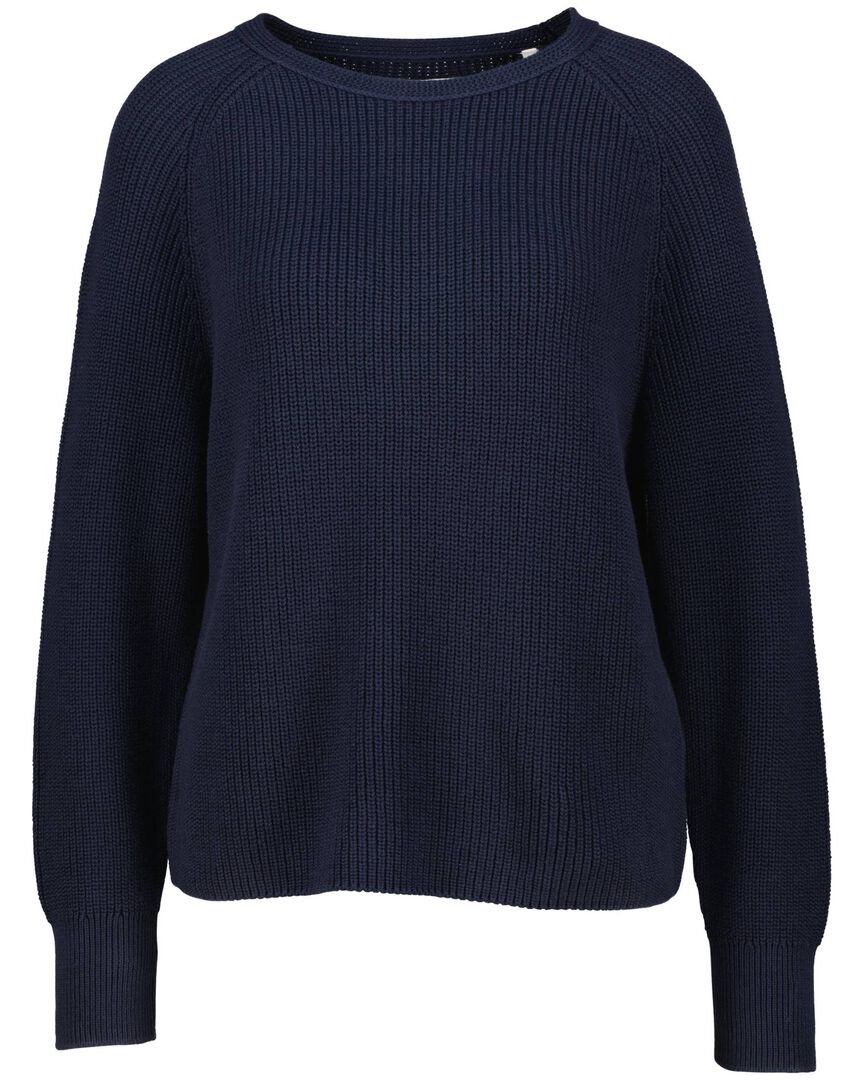 Marc O'polo Damen Marine Strickpullover Aus Bio-Baumwolle Loose Fit, Gr. S