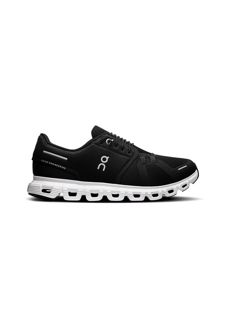 On Damen Schwarz / Weiss Sneaker Cloud 6, Gr. 40Eu