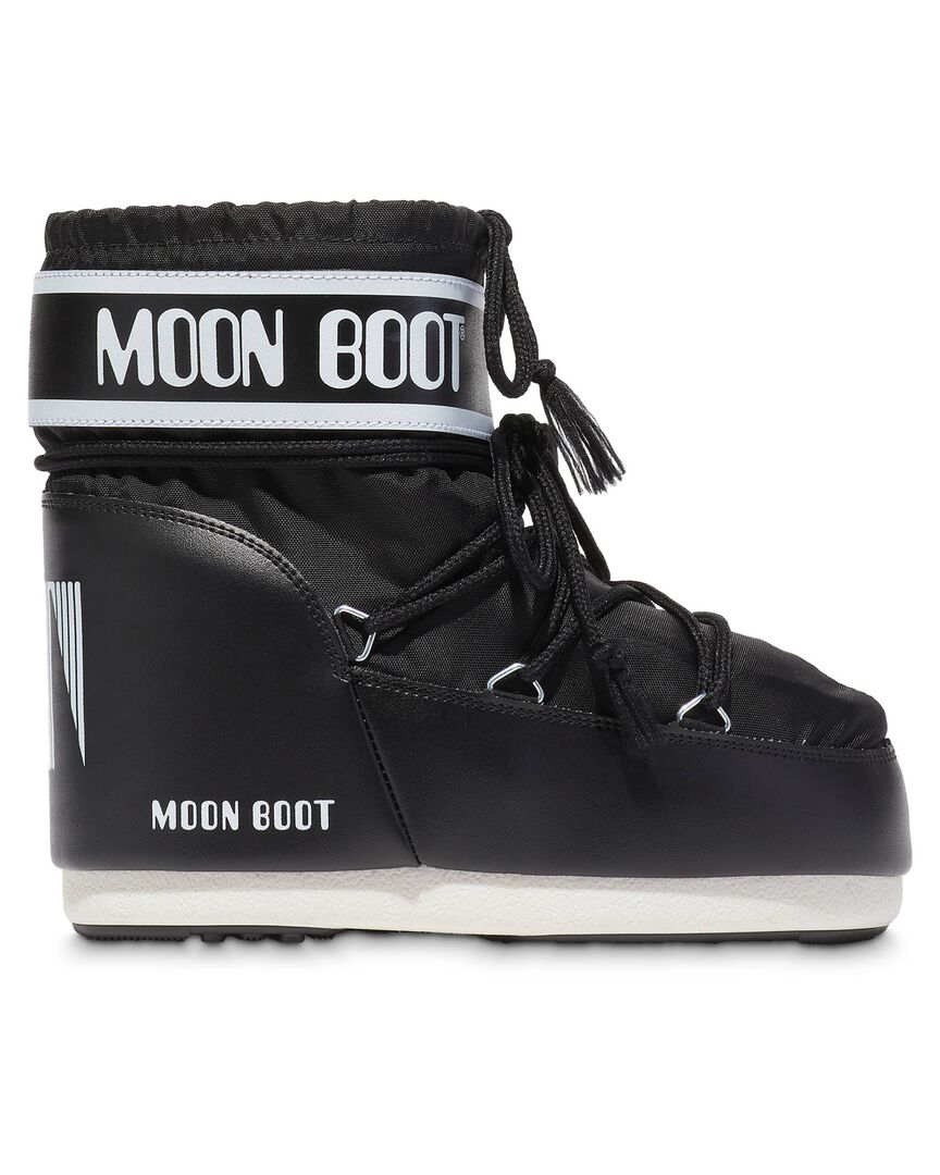 Moon Boot Damen Schwarz Stiefel Icon Low Nylon, Gr. 42/44