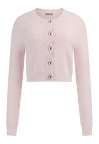 Damen Strickjacke mit Lochmuster HOLLAND Cropped Fit M