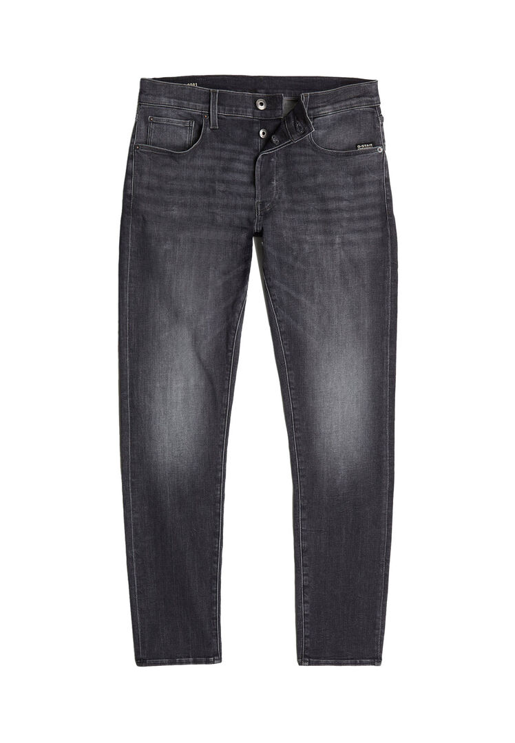 G-Star Raw Herren Schwarz Jeans 3301 Slim, Gr. 30/32