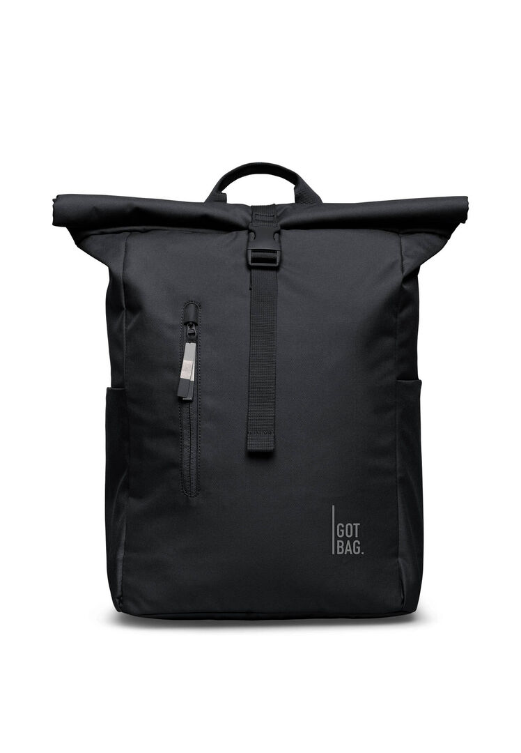 Gotbag Unisex Schwarz Tagesrucksack Rolltop Easy, Gr. 26