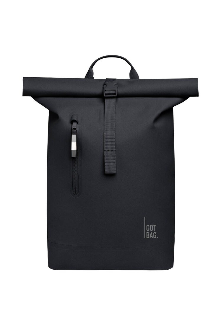 Gotbag Unisex Schwarz Rucksack Rolltop Lite 2.0, Gr. 26