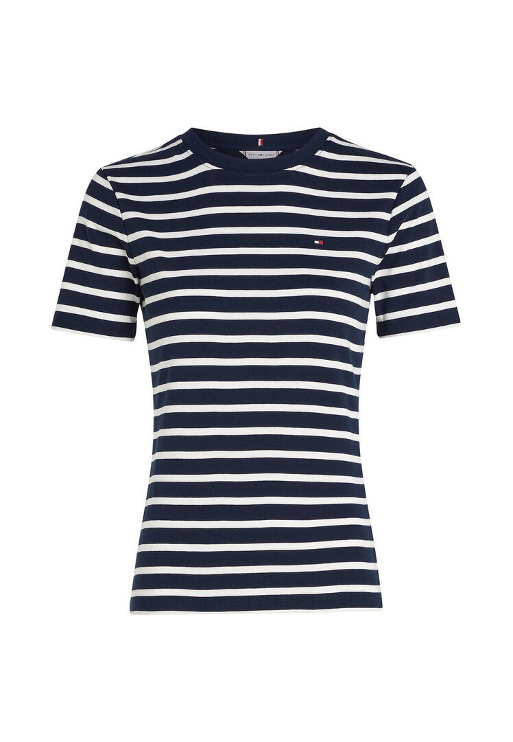 Tommy Hilfiger Damen Indigo T-Shirt Aus Baumwolle, Gr. Xxl