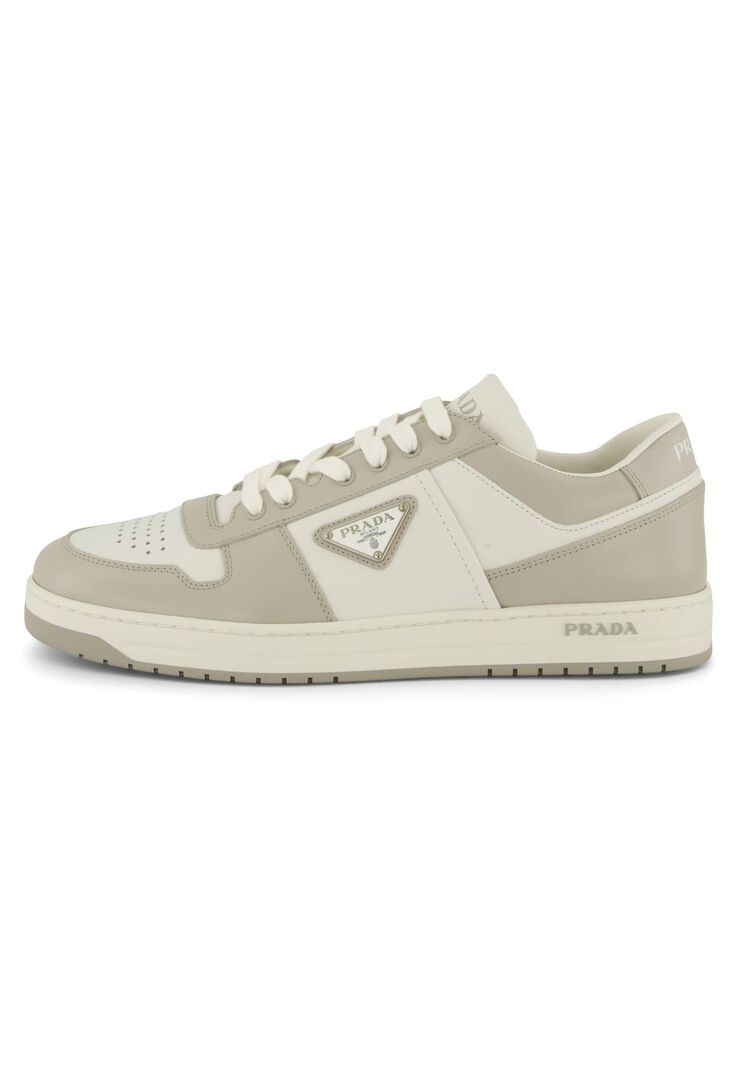Prada - Downtown Leder-Sneakers - Shoes - Herren - Weiß - 41 Eu - Bild 3