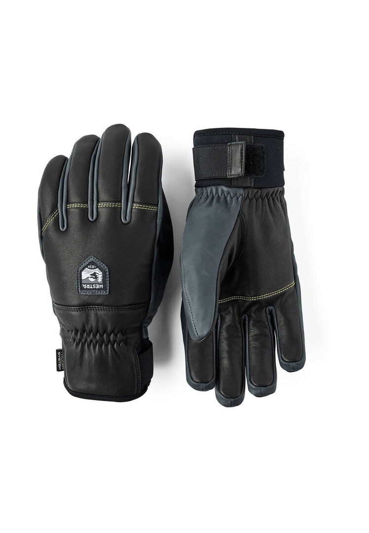 Hestra Unisex Schwarz/Grau Skihandschuhe Omni Trigger 5-Finger, Gr. 7