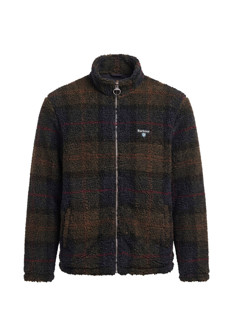 Barbour Herren Oliv Sherpajacke, Gr. M