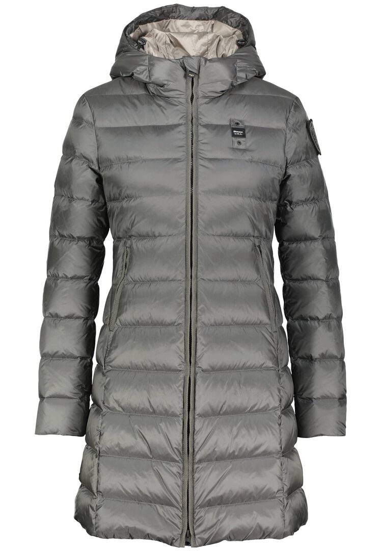 Blauer Damen Anthrazit Daunenjacke Agnes, Gr. M