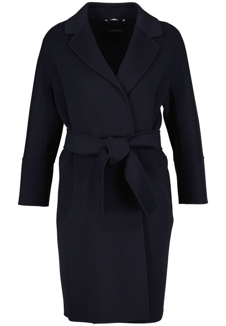 'S Max Mara Damen Marine Wollmantel Arona, Gr. 40