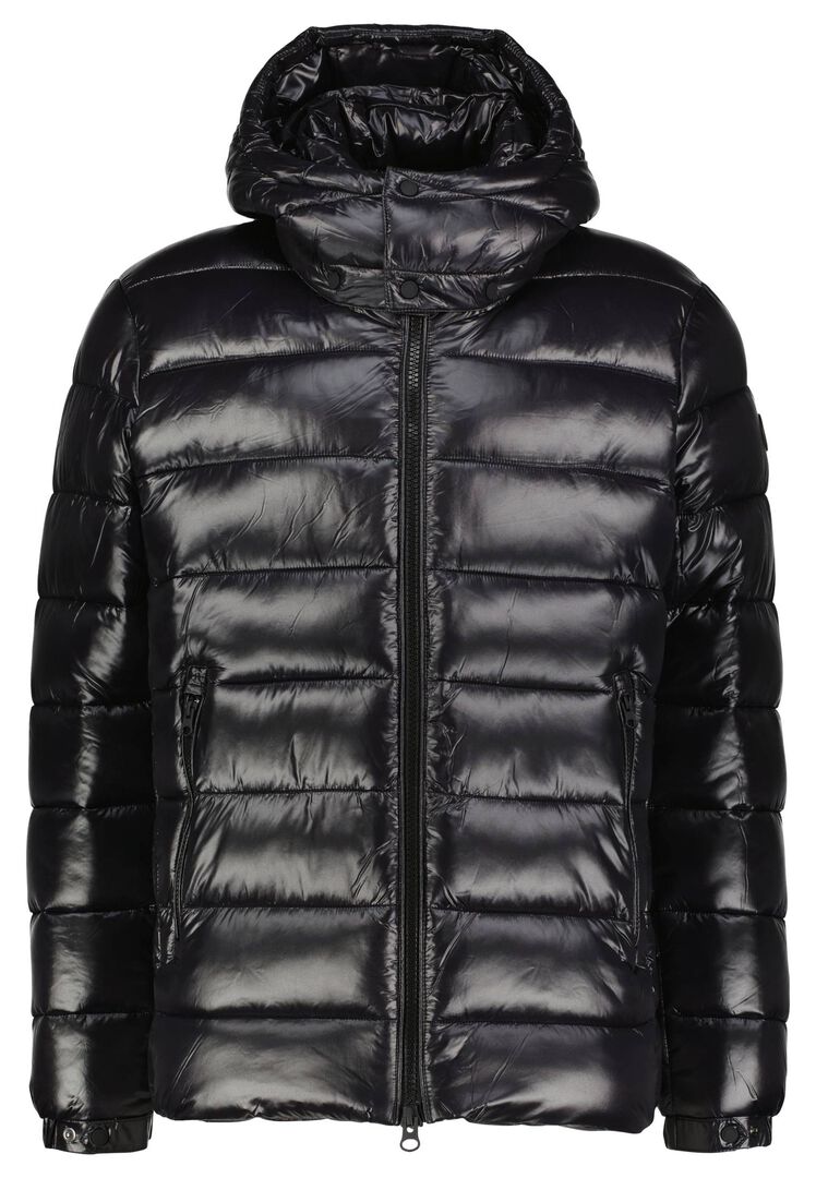 Save The Duck Herren Schwarz Steppjacke Florian, Gr. S - Bild 1