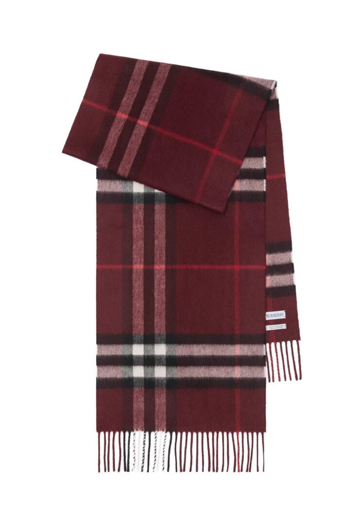 Burberry Damen Bordeaux Schal Aus Kaschmir, Einheitsgröße - Bild 1