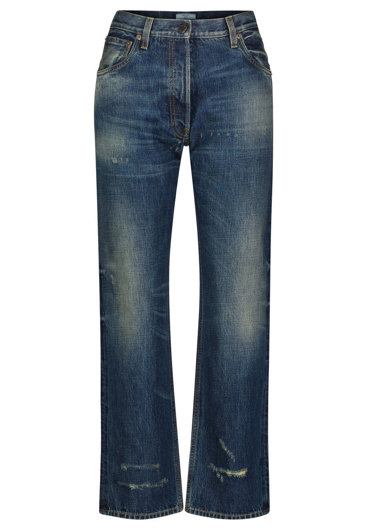 Prada , Damen, Jeans, Blau, W28 - Bild 2