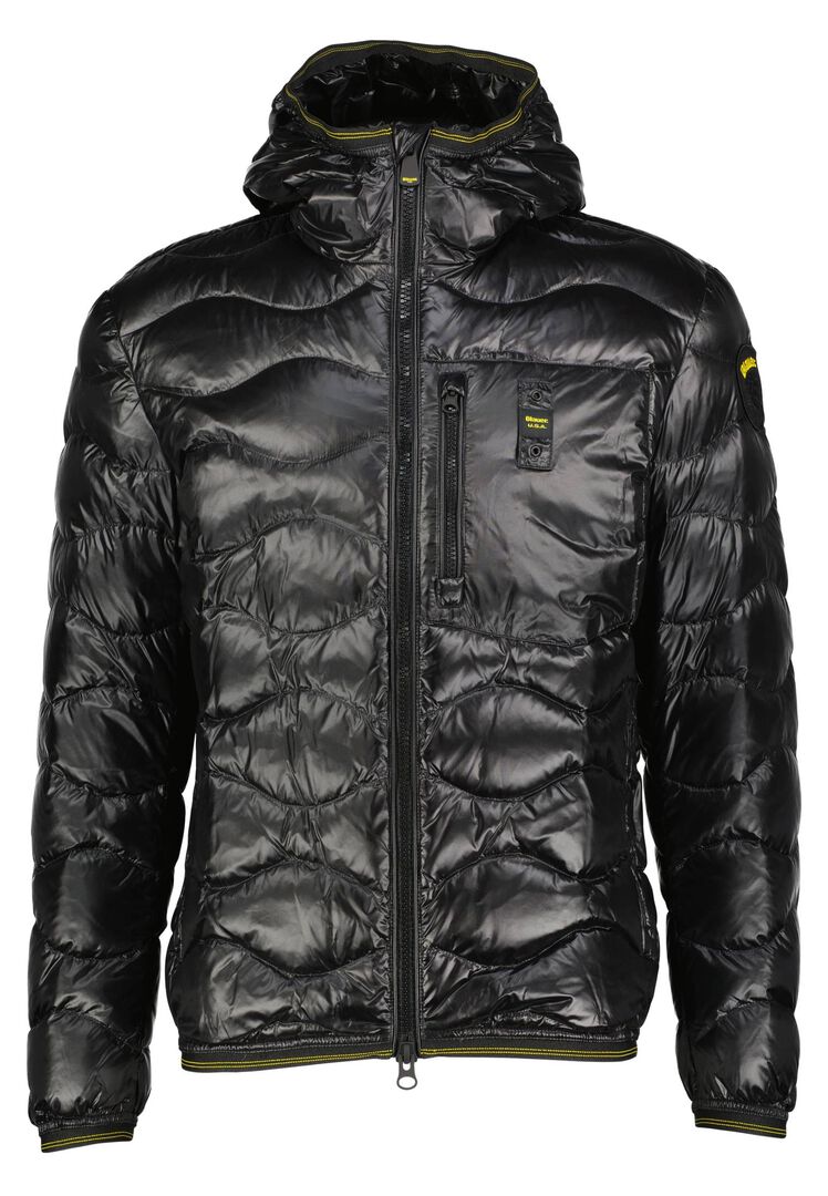 Blauer Herren Schwarz Daunenjacke Wave, Gr. 2XL - Bild 1