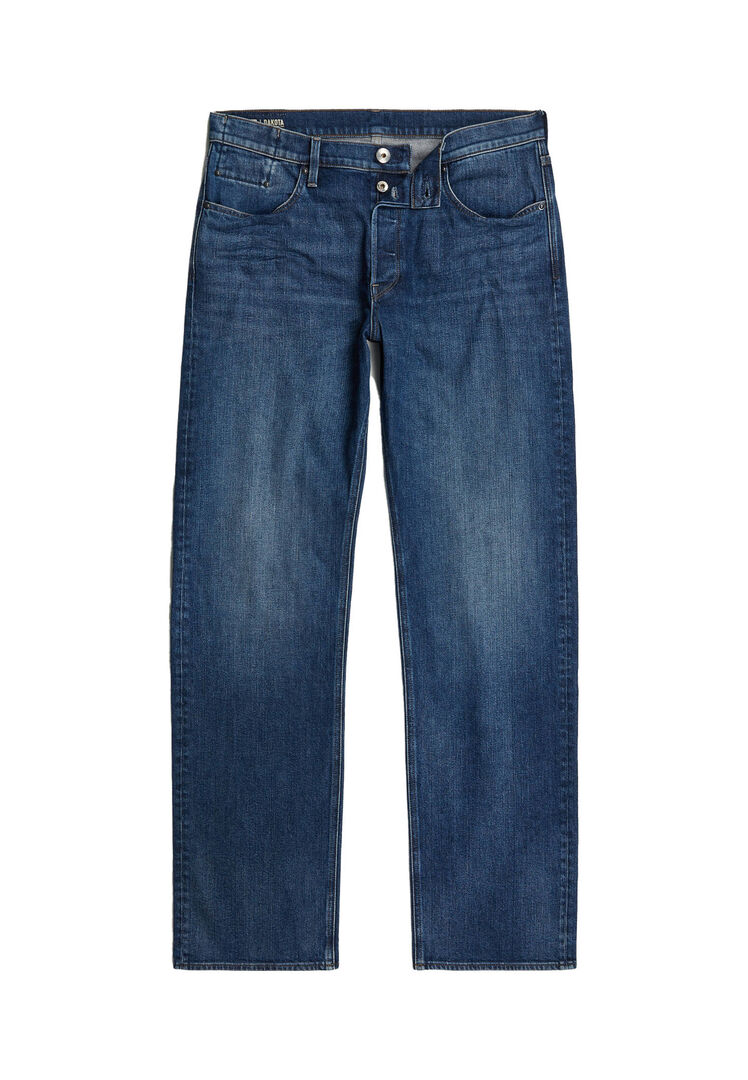 G-Star Raw Herren Blau Straight-Jeans G-Star "Dakota Regular Straight", Gr. 29, Länge 32, (Worn In Waterspouts), Denim/Jeans, Obermaterial: 94% Baumwolle, 5%... - Bild 4