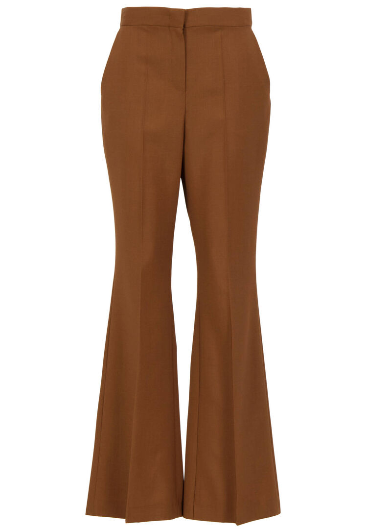 Fendi Damen Braun Hose Aus Wolle Mit Mohair, Gr. 38