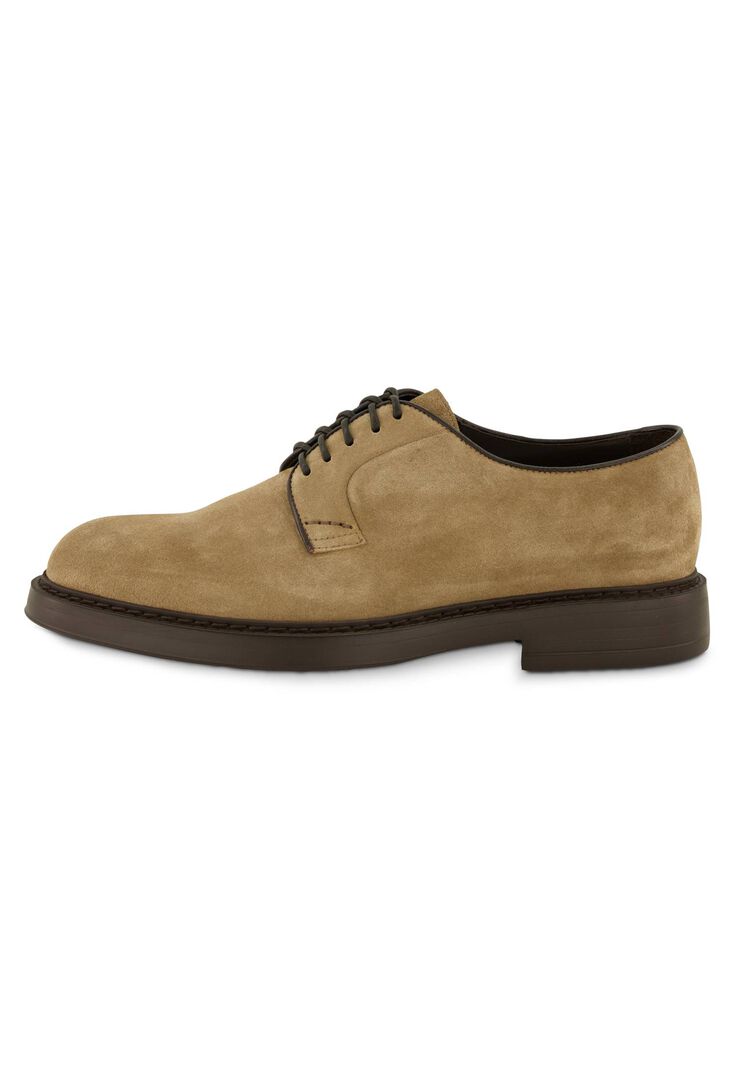 Doucal’s Herren Schnürschuhe aus Veloursleder DERBY