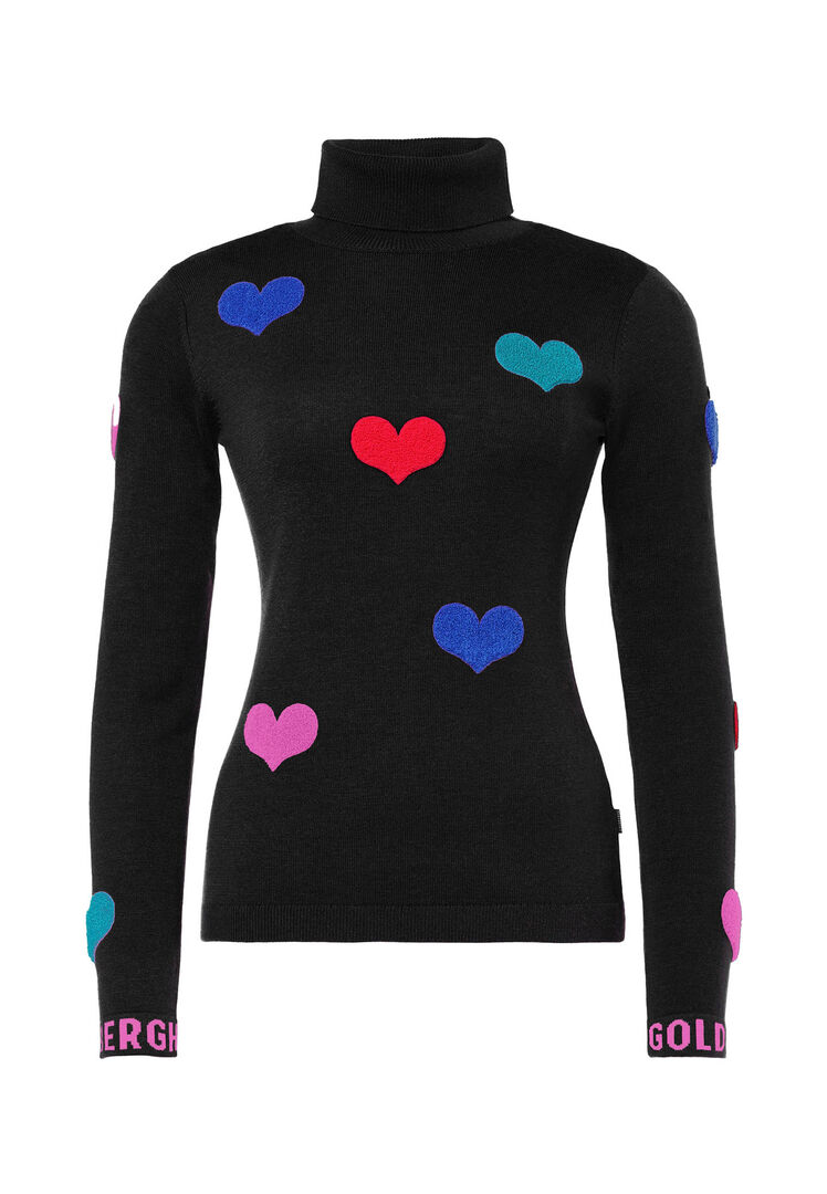 Goldbergh Damen Schwarz Skipullover Bacio, Gr. S