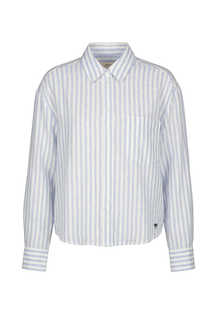 Weekend Max Mara Damen Bleu Bluse Wkdalbatro, Gr. 36