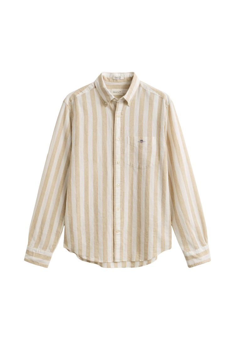 Gant Herren Beige Hemd Regular Fit, Gr. Xxxl