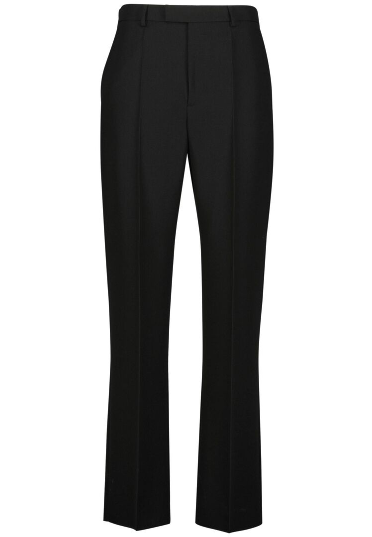 Valentino Herren Schwarz Hose Aus Wolle, Gr. 48