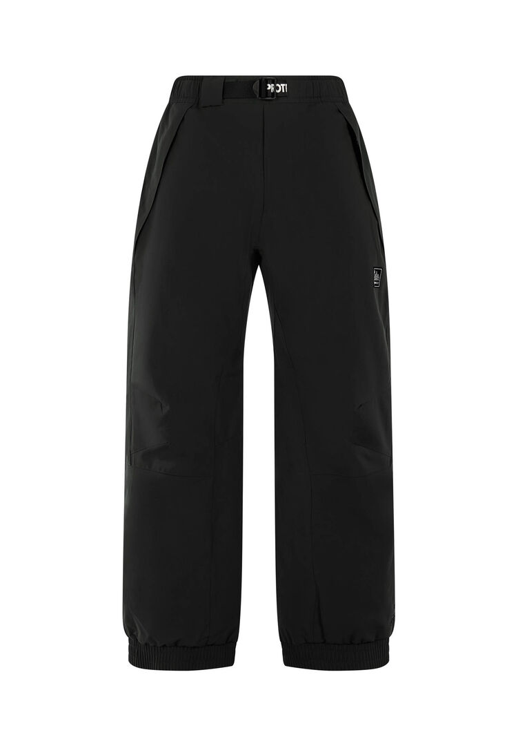 Protest Herren Schwarz Snowpants Prtluton Loose Fit Aus Recyceltem Polyester, Gr. Xl
