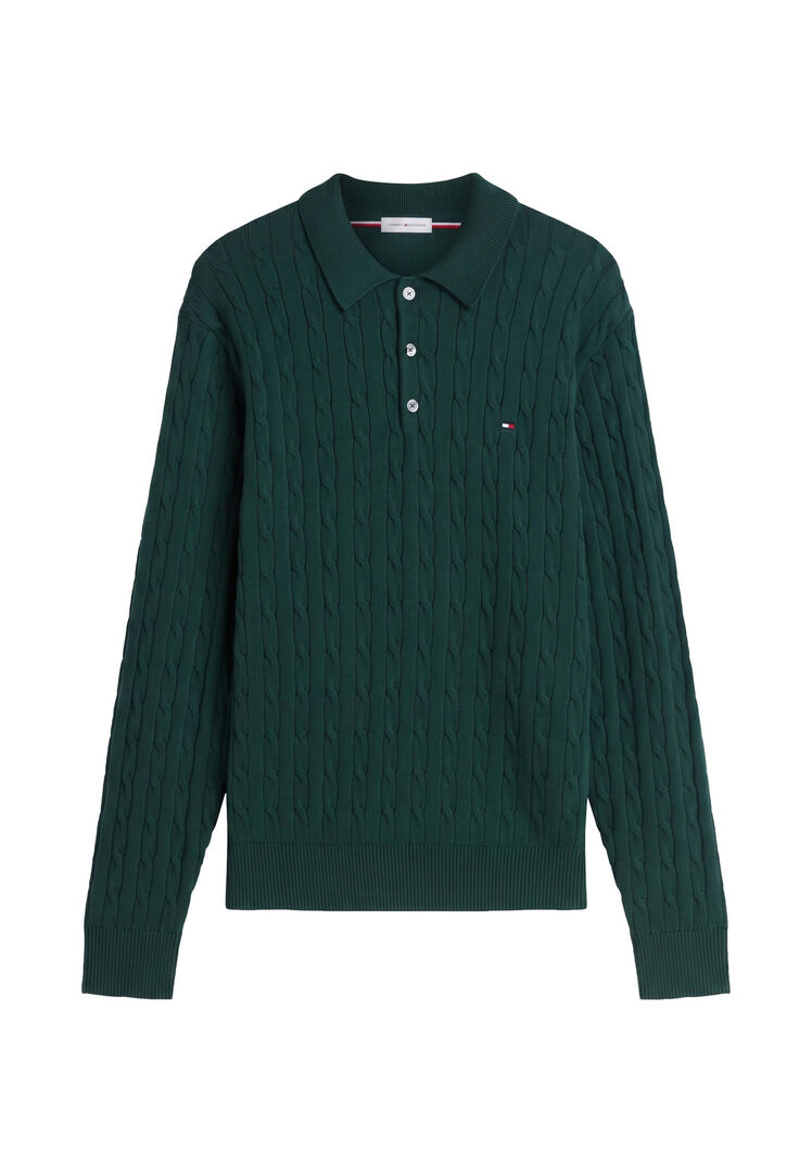 Tommy Hilfiger Herren Pullover Grün Gr. Groß - Bild 3