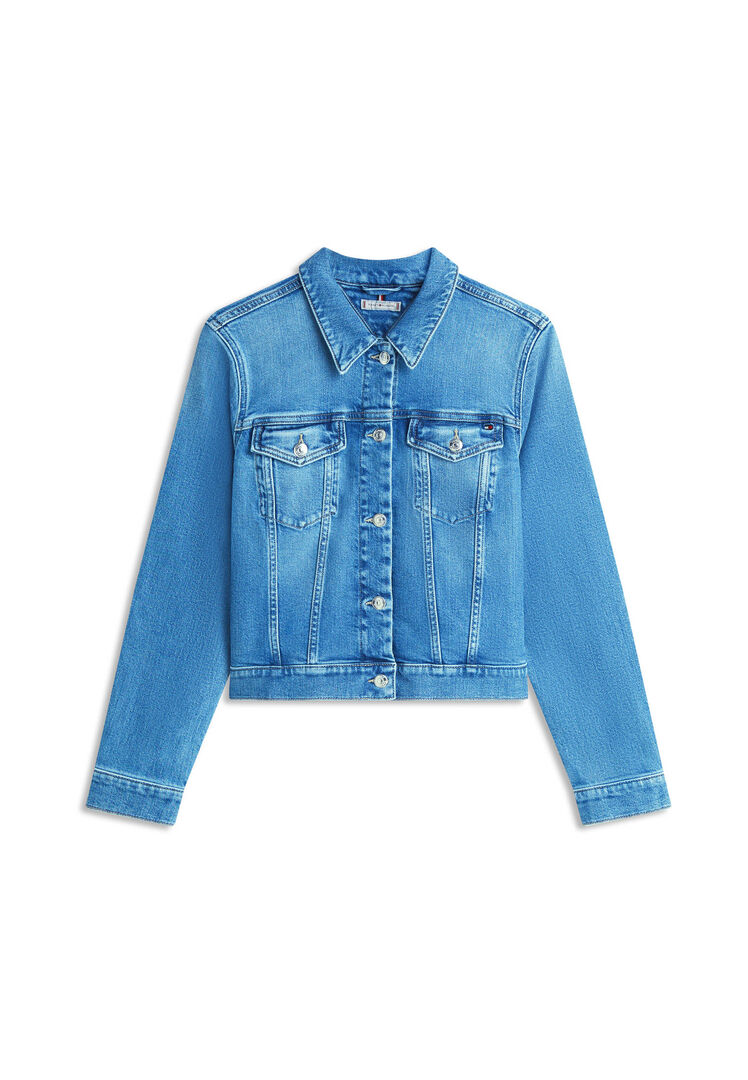 Tommy Hilfiger Damen Blau Jeansjacke, Gr. S